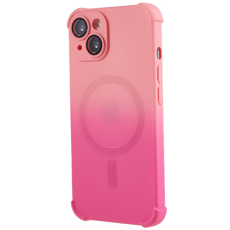 Magnetic Case for iPhone 14 Plus Gradient Dual Color Phone TPU Cover with Glass Lens Protector Magnetic Case for iPhone 14 Plus Gradient Dual Color Phone TPU Cover with Glass Lens Protector
